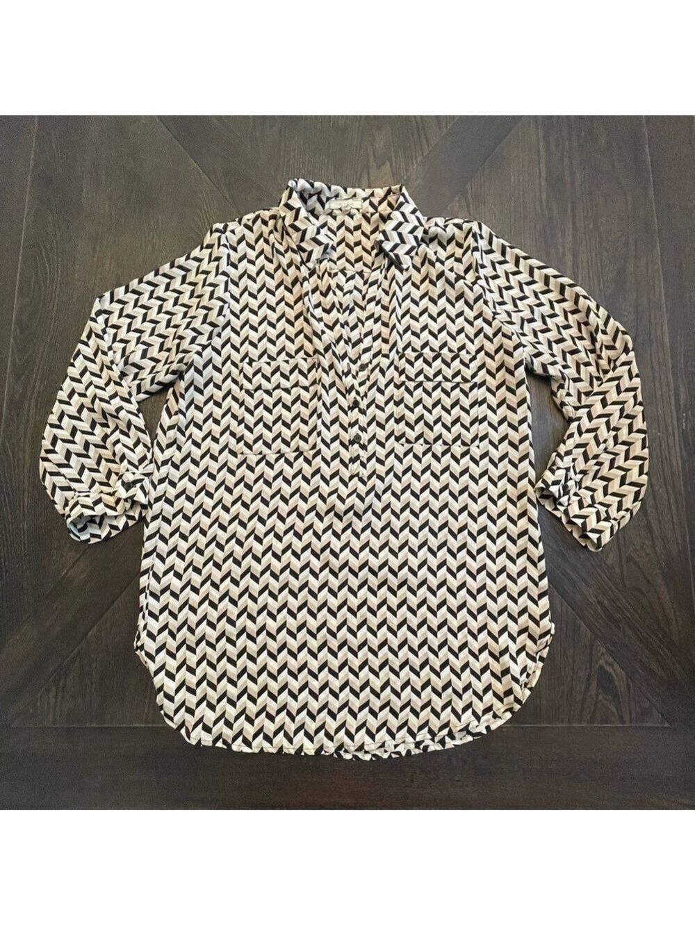 Pleione Chevron Blouse Extra Small